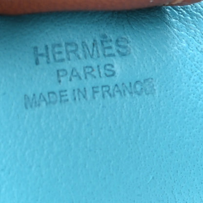 Hermes Milo Lambskin Grigri Rodeo Horse Bag Charm PM Bleu Azteque Bleu Electrique Fauve 3 of 3