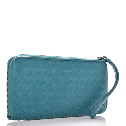 Bottega Veneta Nappa Intrecciato Wristlet Zip Wallet Canard 3 of 10