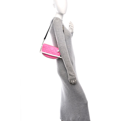 Christian Dior Lambskin Cannage Small Dior Vibe Hobo Bag Pink 2 of 12