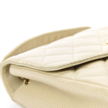 Chanel Caviar Quilted Medium Single Flap Ivory 8 of 14