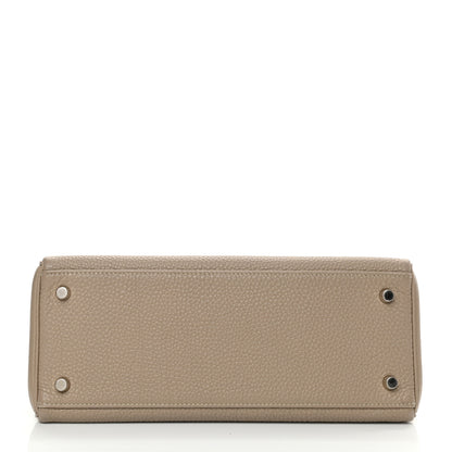 Hermes Taurillon Clemence Kelly Retourne 28 Gris Tourterelle 6 of 43