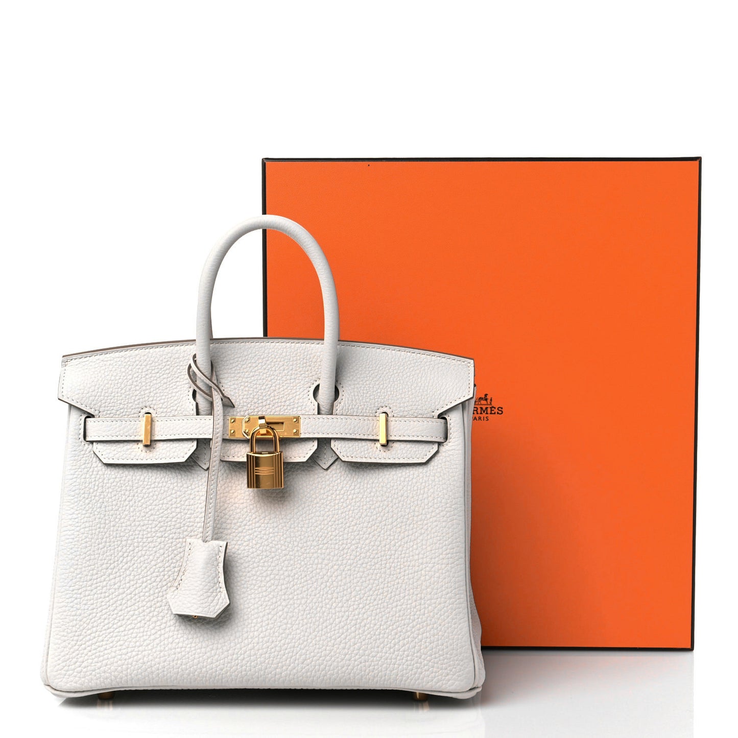Togo Birkin 25 Gris Pale