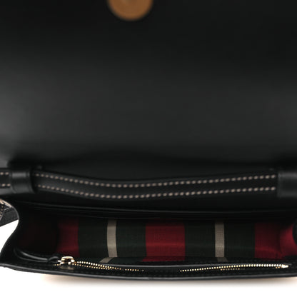 Gucci GG Emblem Monogram Wallet With Strap Beige Ebony Black 5 of 11