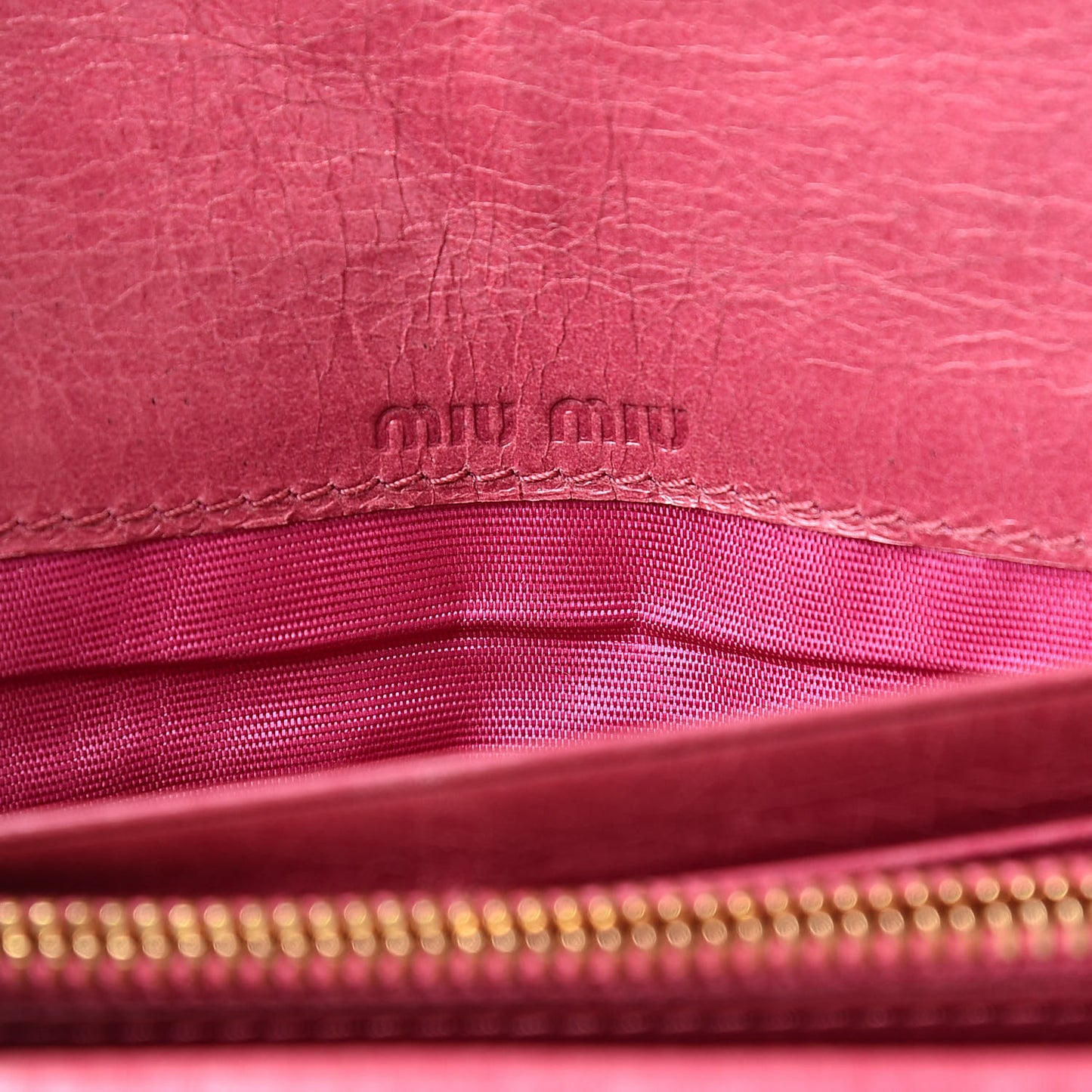 Nappa Matelasse Flap Wallet Peonia