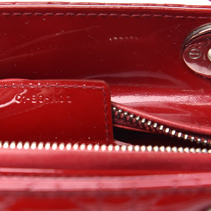 Christian Dior Patent Cannage Medium Lady Dior Red 7 of 10