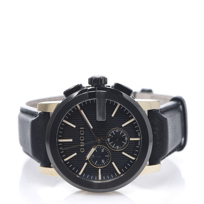 Gucci PVD Stainless Steel Calfskin 44mm G-Chrono Quartz Watch Black 2 of 6