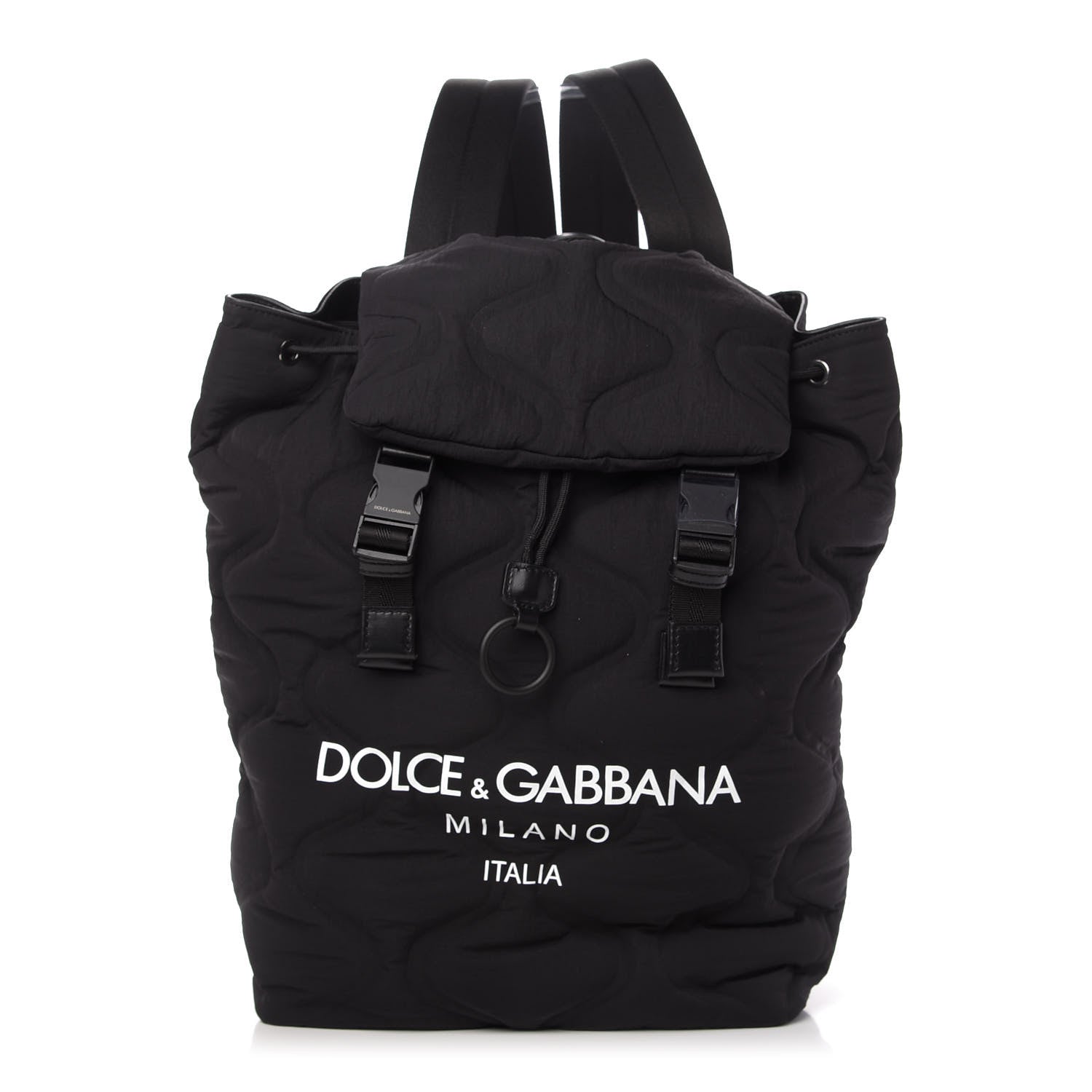 Dolce & Gabbana DOLCE &GABBANA Nylon Logo Backpack Black 1 of 11