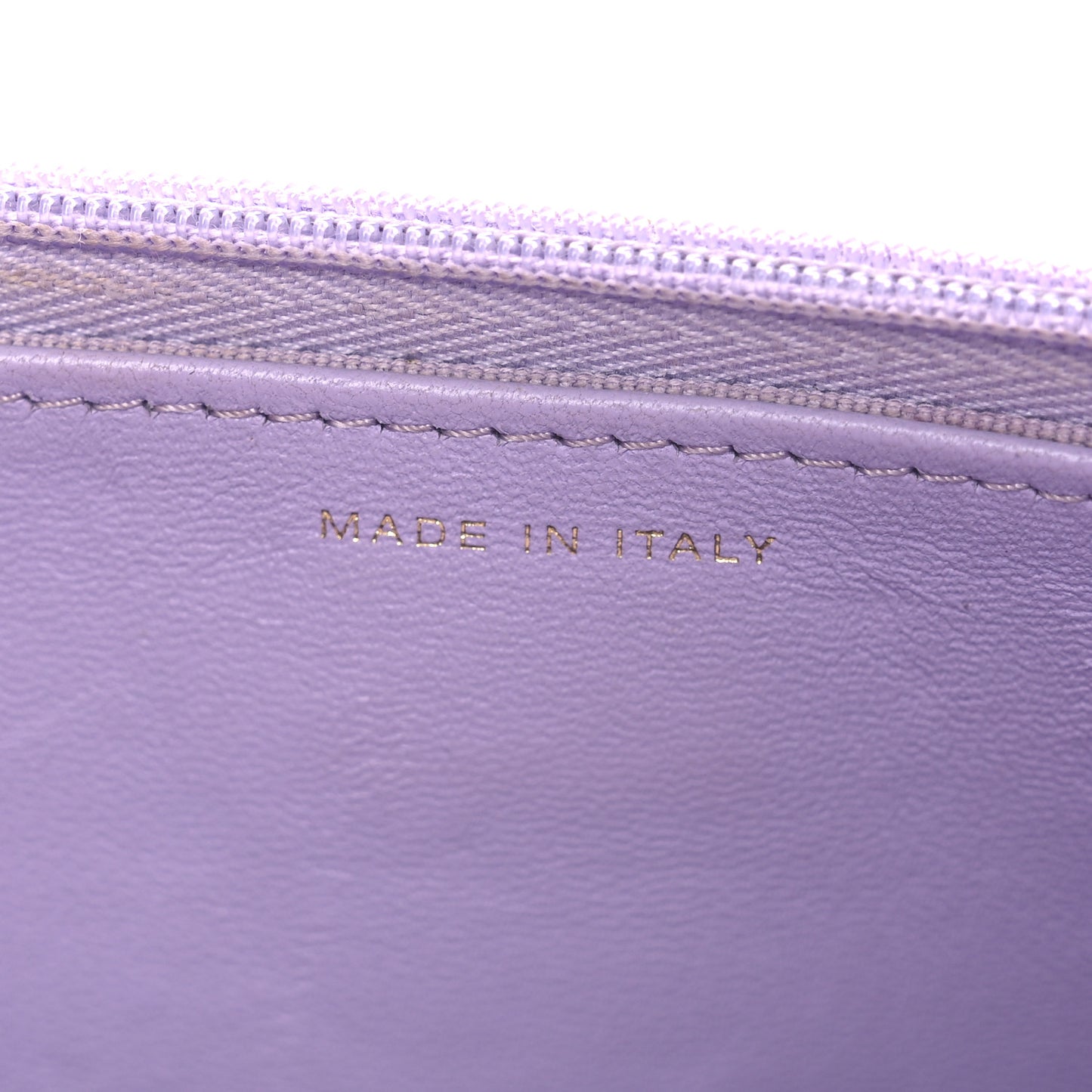 Caviar Quilted Sweetheart Wallet On Chain WOC Light Purple