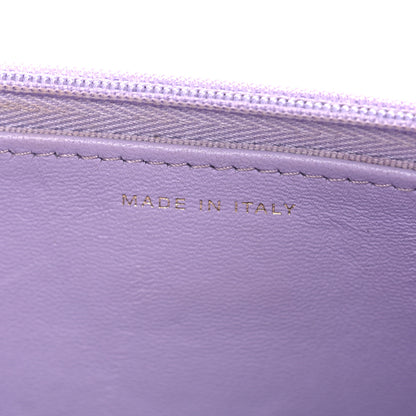 Chanel Caviar Quilted Sweetheart Wallet On Chain WOC Light Purple 7 of 16