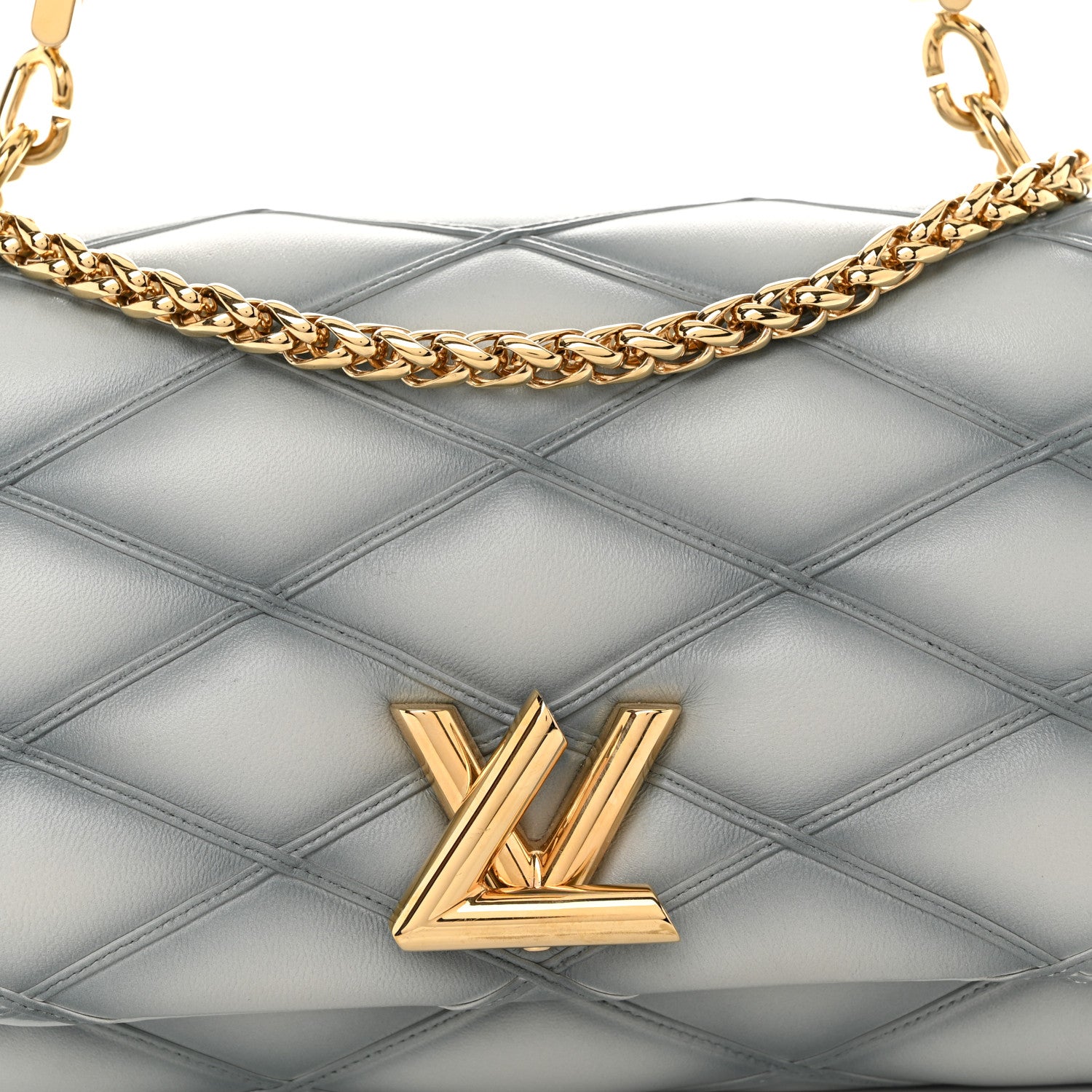 Louis Vuitton Lambskin Malletage GO-14 MM Ecume 8 of 11