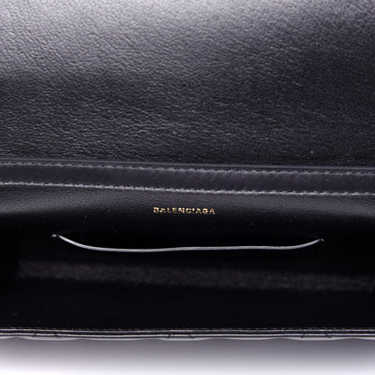 Balenciaga Nappa Calfskin Quilted Touch B Phone Holder With Strap Black 5 of 10