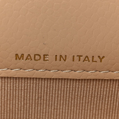 Chanel Caviar Quilted Flap Card Holder Wallet Beige 7 of 9