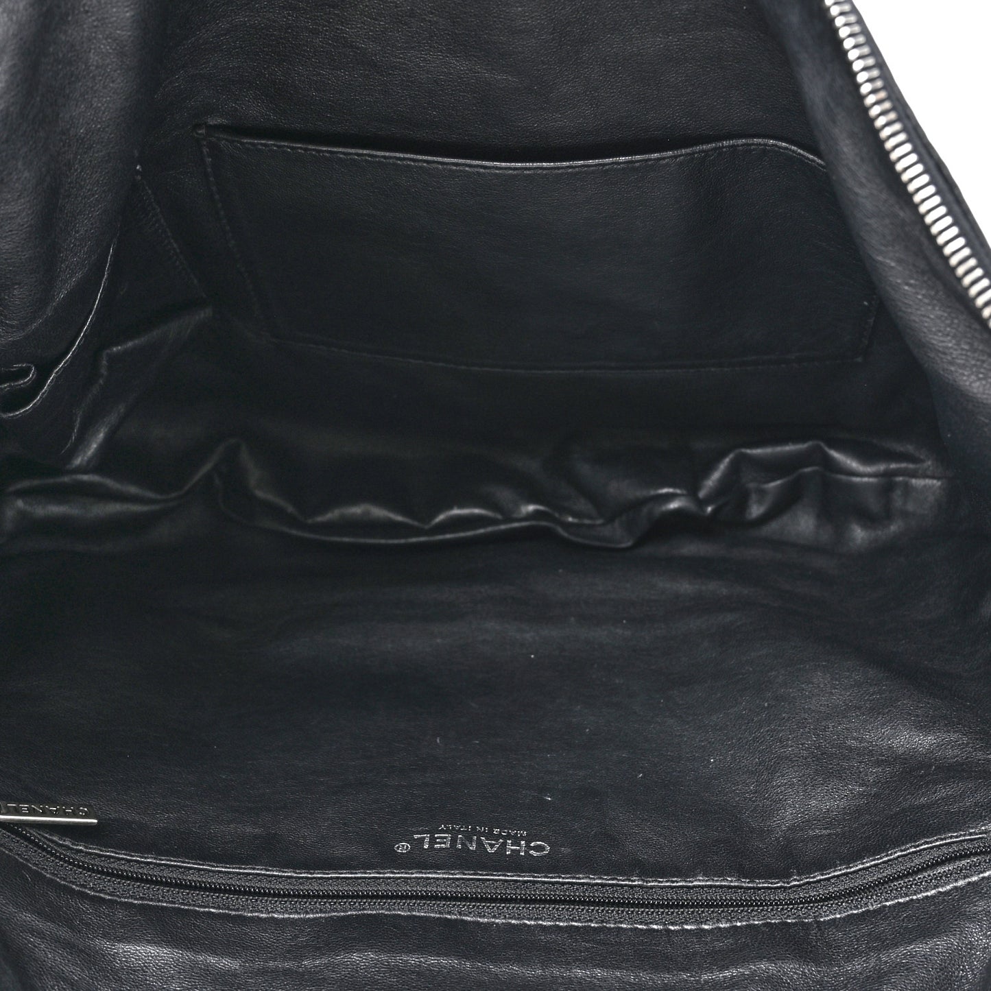 Calfskin Modern Chain Hobo Black