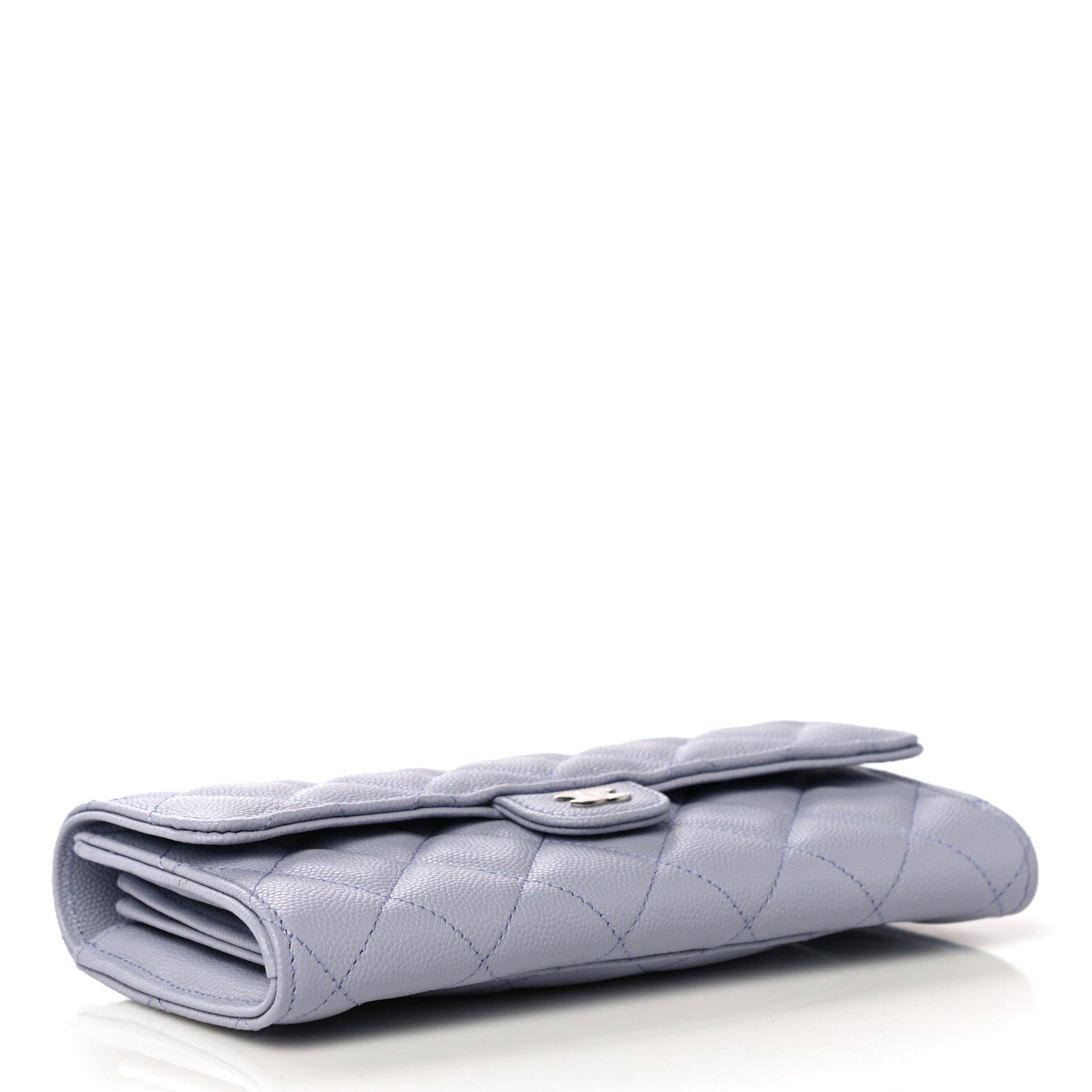 Chanel Caviar Quilted Large Flap Wallet Light Purple 4 of 11