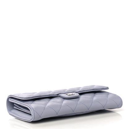 Chanel Caviar Quilted Large Flap Wallet Light Purple 4 of 11