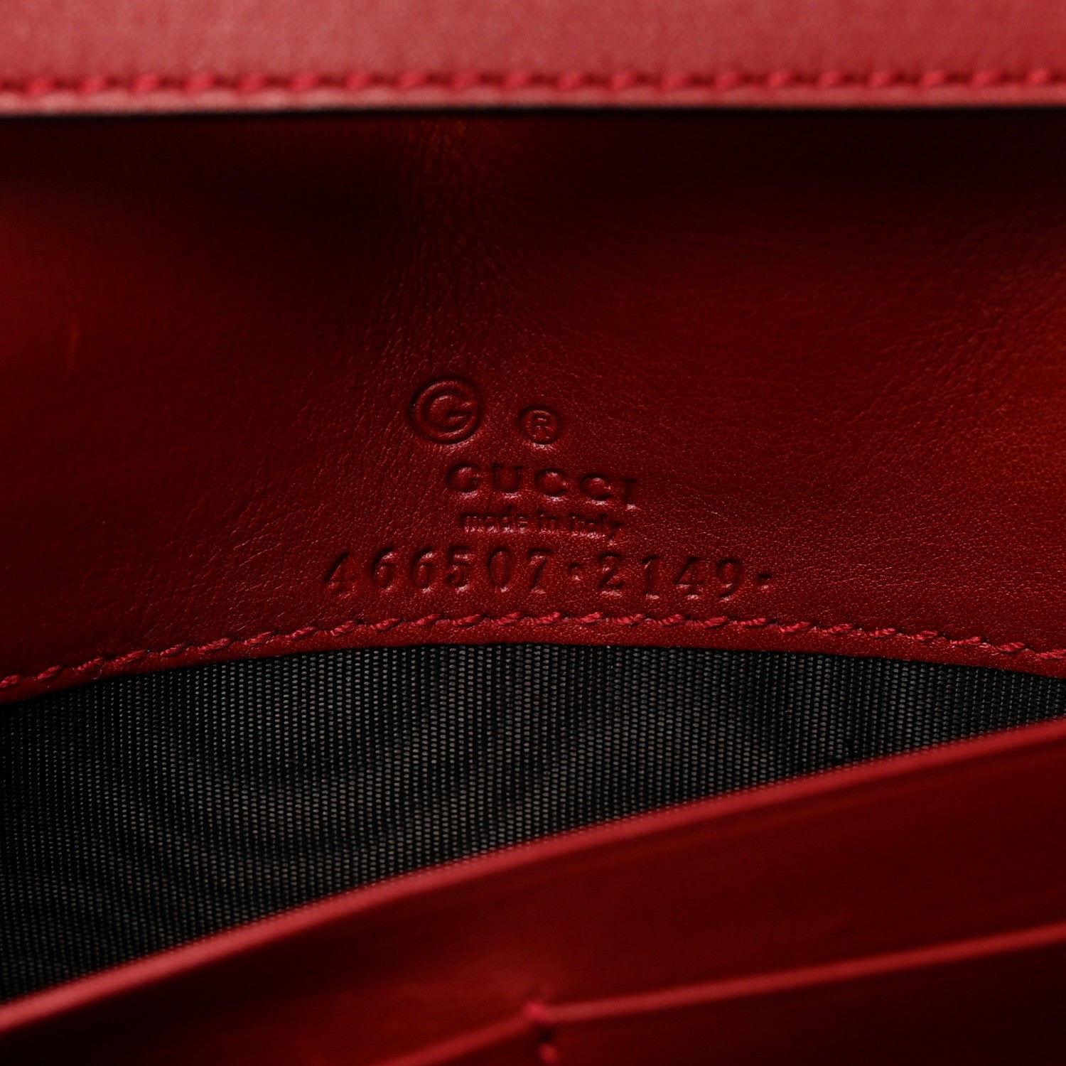 Gucci Microguccissima Crossbody Wallet Red 6 of 10