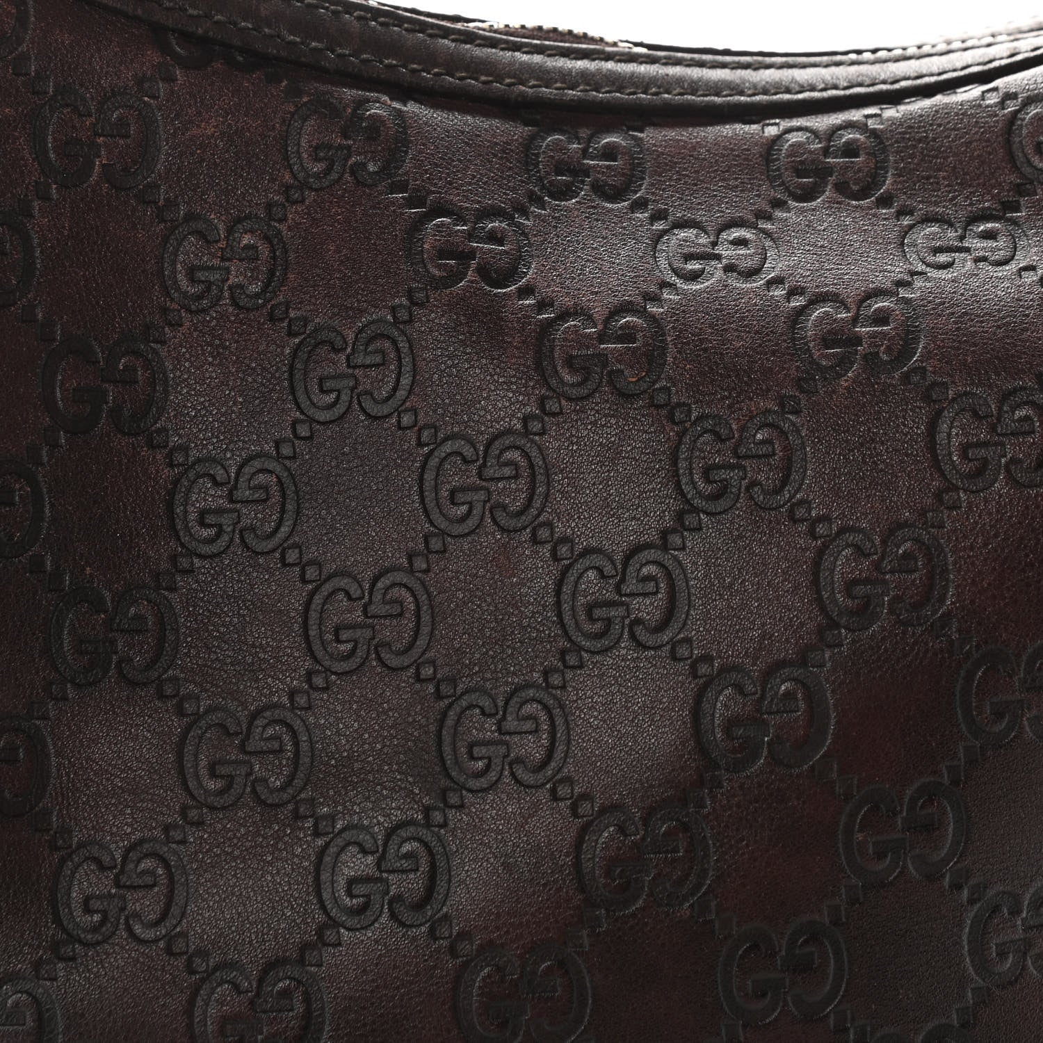 Gucci Guccissima Large Princy Hobo Dark Brown 7 of 10