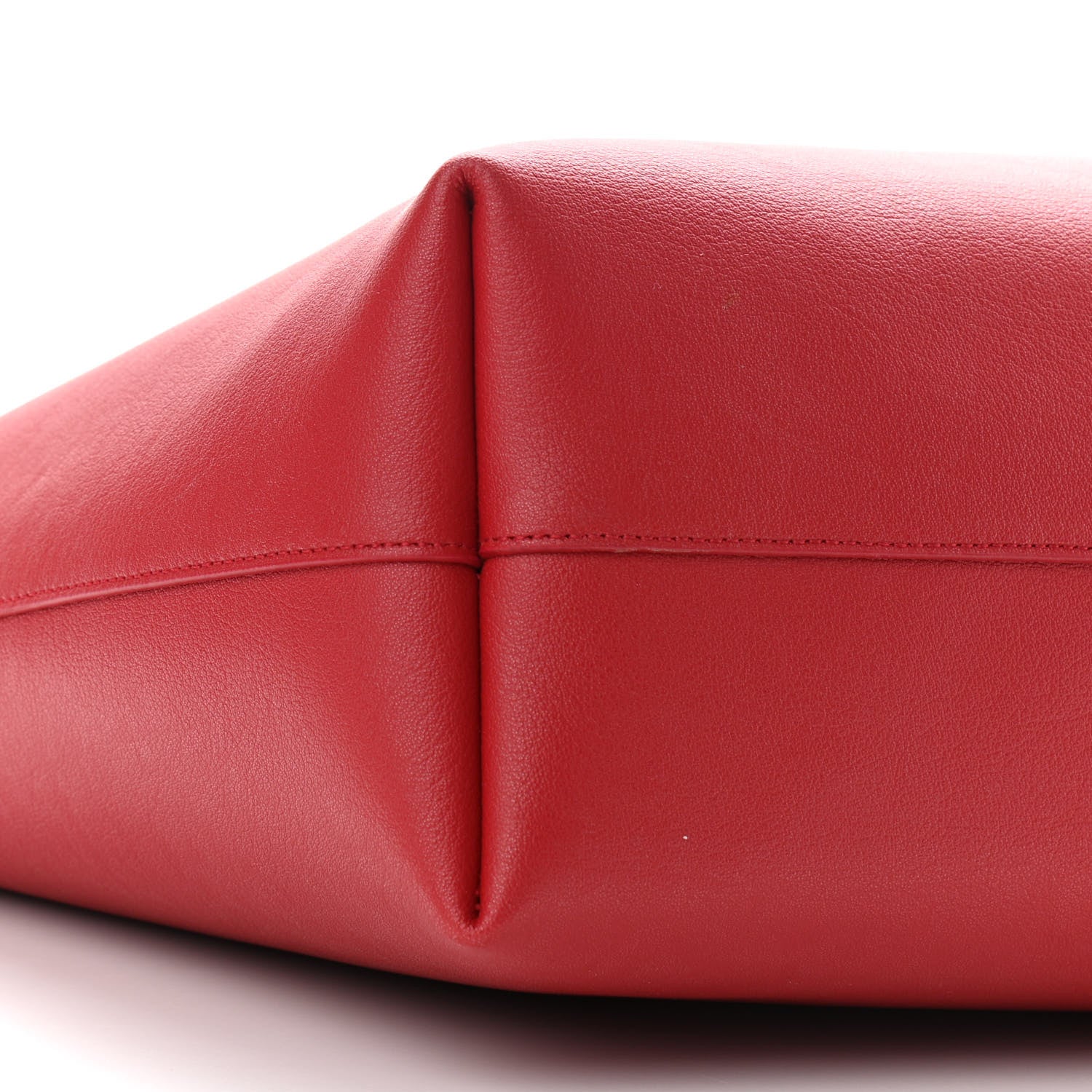 Saint Laurent Calfskin Large Shopping Tote Rouge Eros 6 of 10