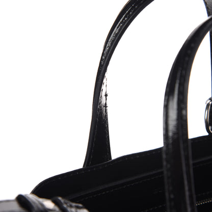 Burberry Soft Calfskin Small Banner Tote Black 10 of 11