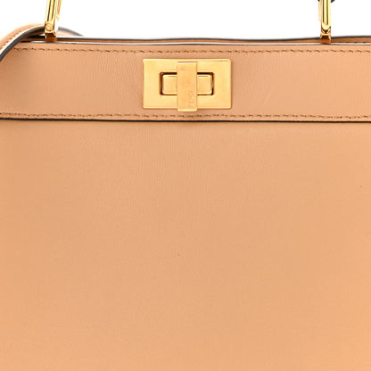 Fendi Shiny Nappa Petite Peekaboo I SEE U Satchel Miele Scuro 8 of 10