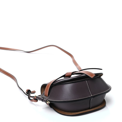 Loewe Calfskin Mini Gate Crossbody Bag Oxblood Tan Taupe 3 of 4