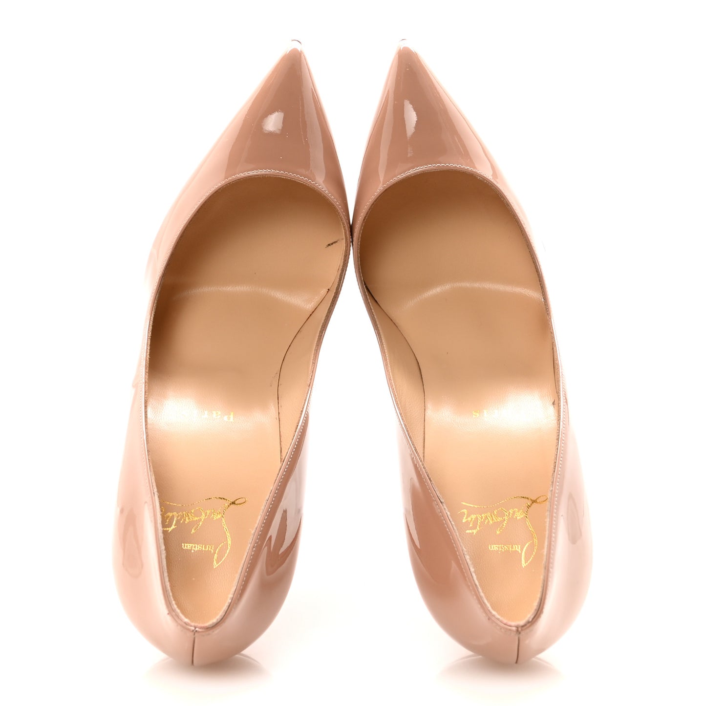 Patent Pigalle Follies 100 Pumps 39.5 Nude