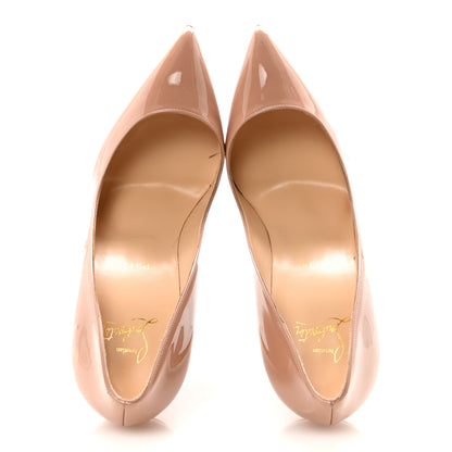 Christian Louboutin Patent Pigalle Follies 100 Pumps 39.5 Nude 2 of 9