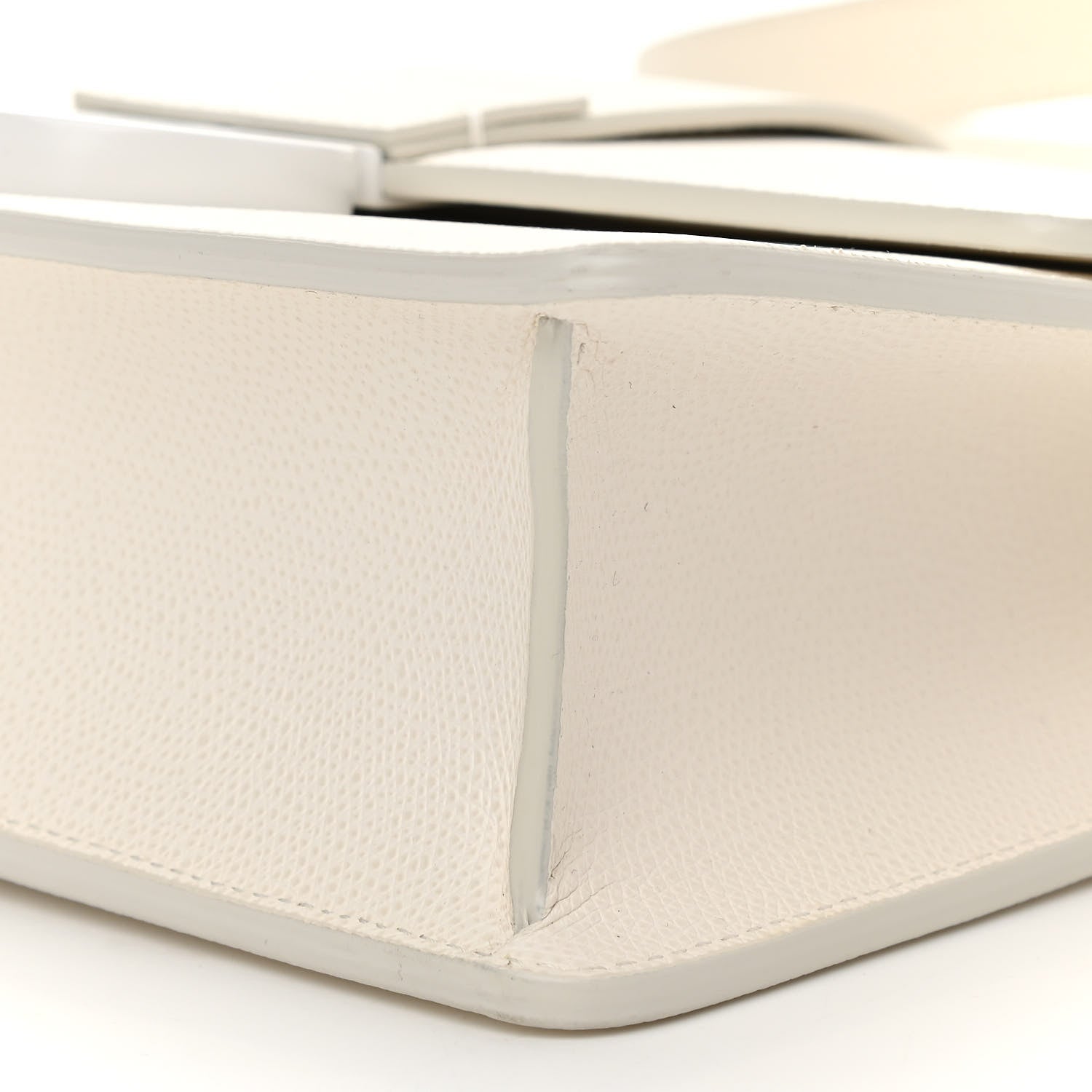 Christian Dior Ultra Matte Grained Calfskin 30 Montaigne Flap Bag White 6 of 10