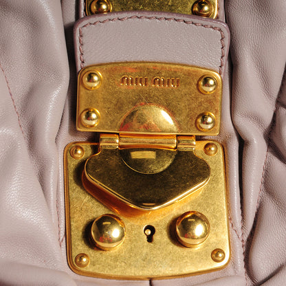 Miu Miu Nappa Matelasse Top Handle Bag Mughetto 6 of 11
