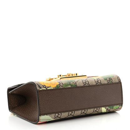 Gucci GG Supreme Monogram Tian Small Padlock Shoulder Bag Beige Multicolor New Acero 4 of 15