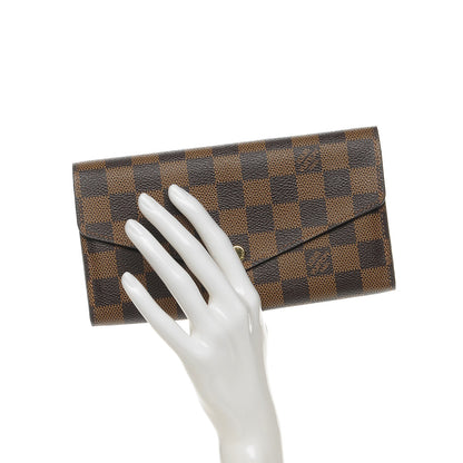 Louis Vuitton Damier Ebene Sarah Wallet NM 2 of 7
