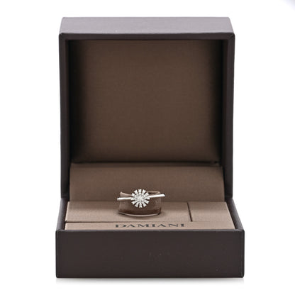 Damiani 18K White Gold Diamond Margherita Ring 58 8.25 6 of 6