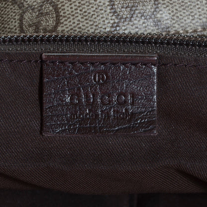 Gucci GG Plus Monogram Web Large Flap Messenger Bag Beige Dark Brown 6 of 9