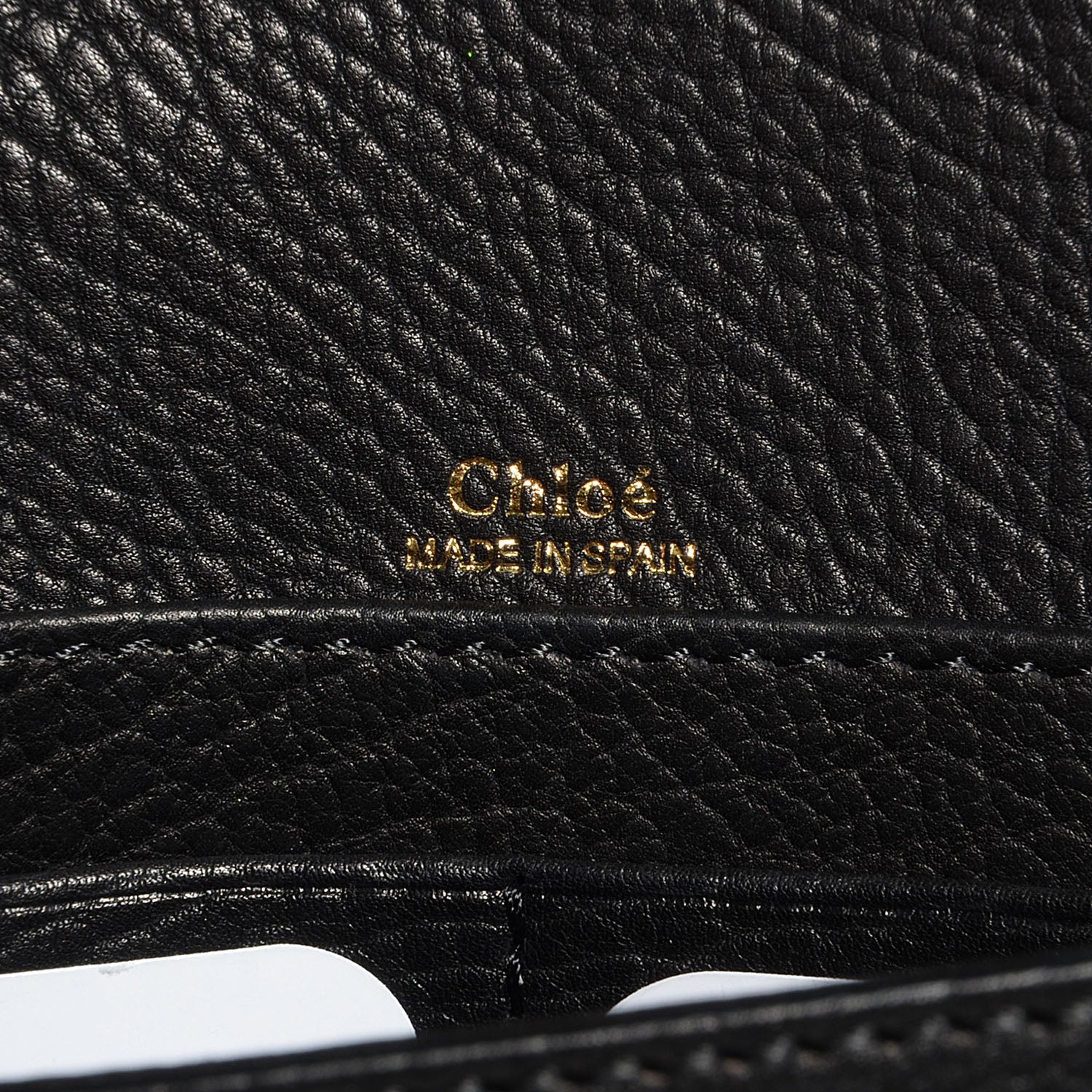 Chloe Calfskin Aurore Wallet on Chain Black 6 of 8