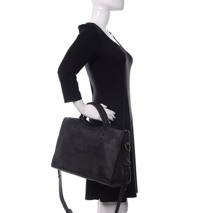 Balenciaga Veau Soyeux Perforated Blackout Hardware City Black 3 of 12