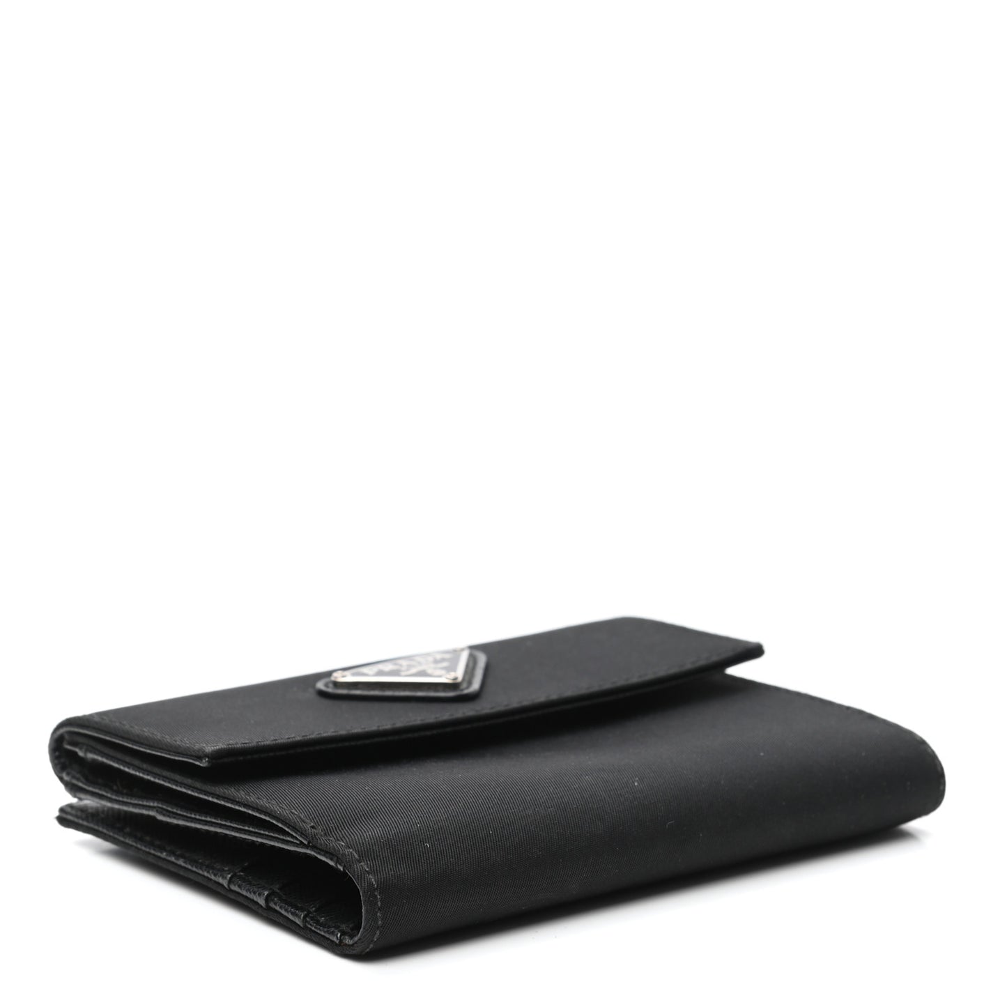 Tessuto Nylon French Wallet Black