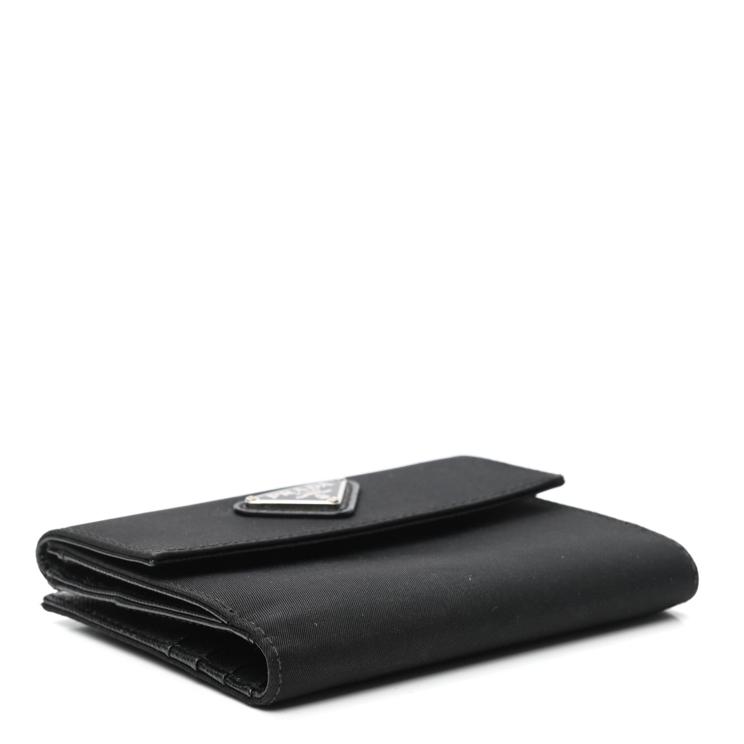 Prada Tessuto Nylon French Wallet Black 4 of 10