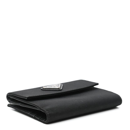 Prada Tessuto Nylon French Wallet Black 4 of 10