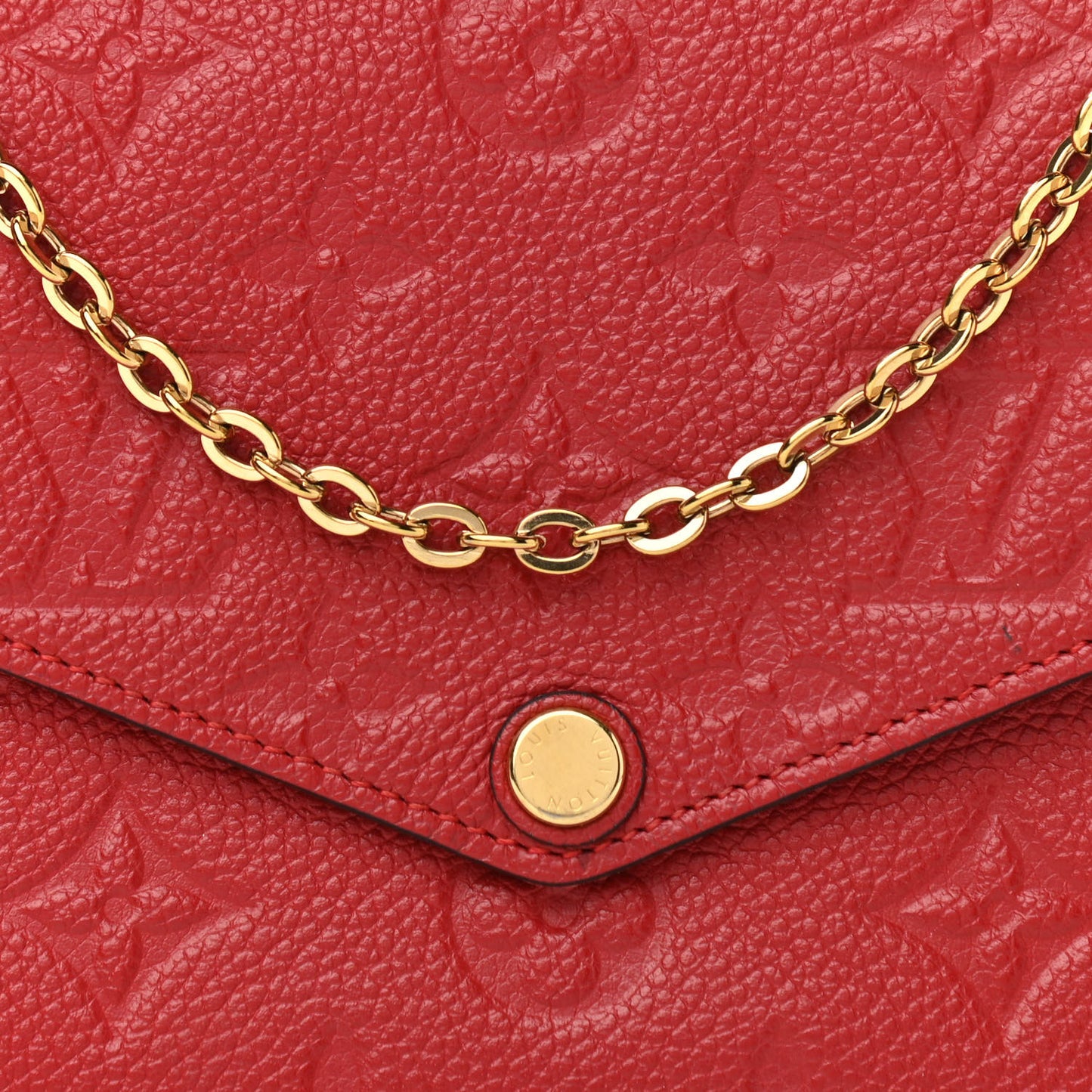 Empreinte Pochette Felicie Chain Wallet Cherry