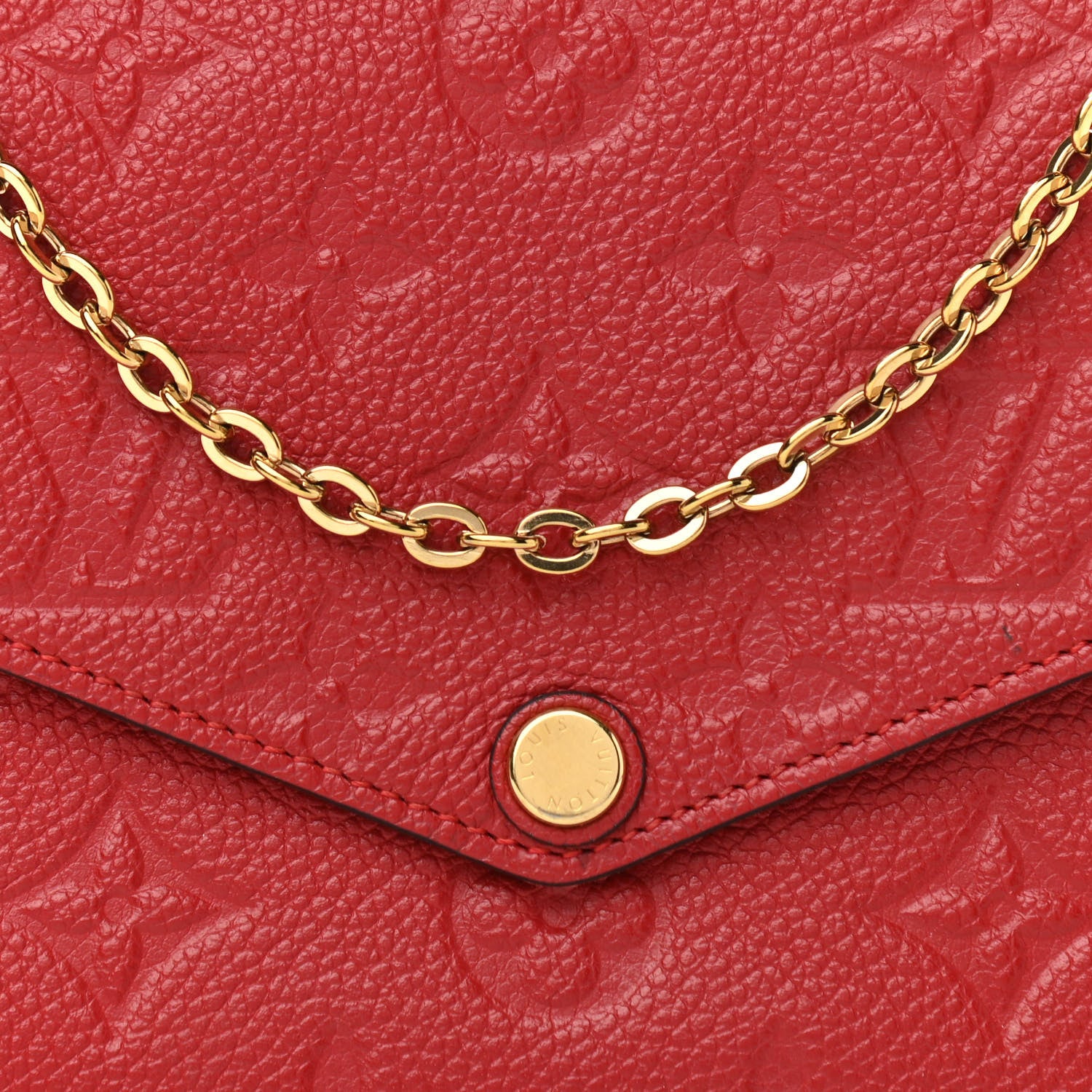 Louis Vuitton Empreinte Pochette Felicie Chain Wallet Cherry 8 of 10