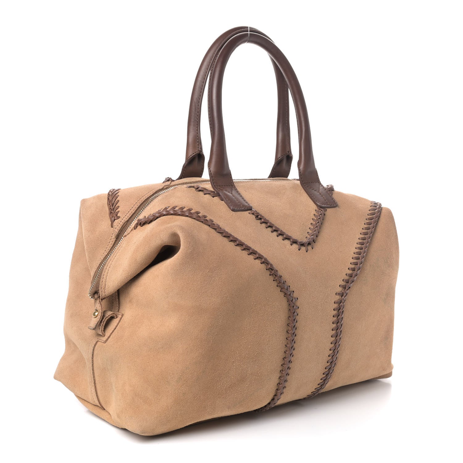 Saint Laurent Suede Medium Easy Sac Beige 2 of 4