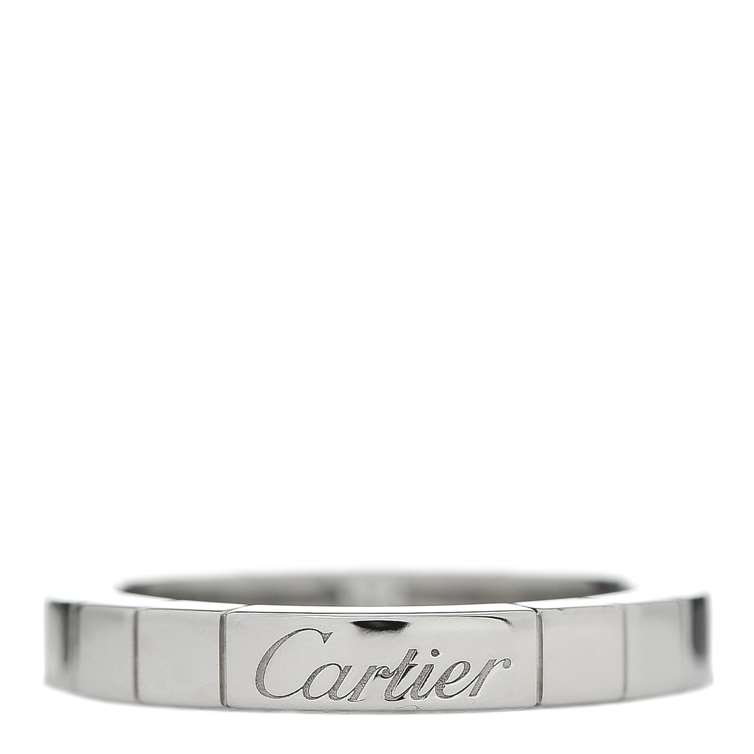 Cartier 18K White Gold Diamond Lanieres Ring 51 5.75 3 of 5