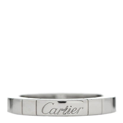 Cartier 18K White Gold Diamond Lanieres Ring 51 5.75 3 of 5