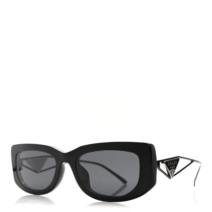 Prada Acetate Sunglasses SPR 14Y Black Slate Gray 1 of 9