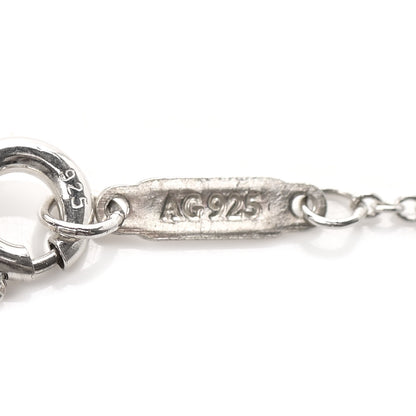 Tiffany Sterling Silver Blue Sapphire Enchant Heart Key Pendant Necklace 6 of 7