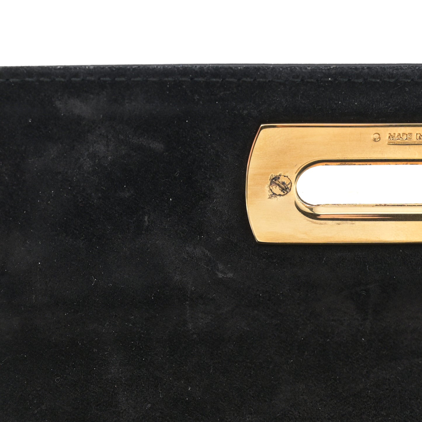 Patent Small Iconic Top Handle Bag Black