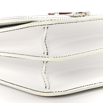 Burberry Calfskin Monogram Embossed Small TB Chain Bag Optic White 7 of 9