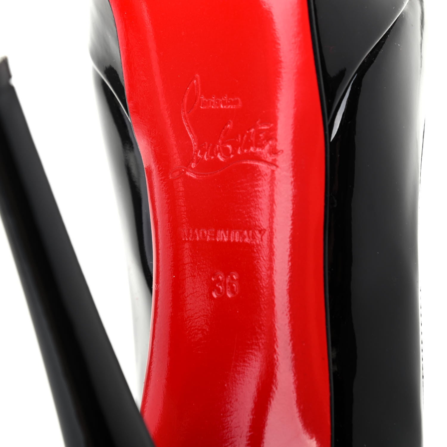Christian Louboutin Patent Banana 140 Pumps 36 Black 6 of 7