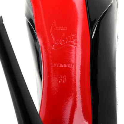 Christian Louboutin Patent Banana 140 Pumps 36 Black 6 of 7