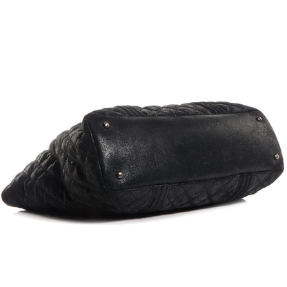 Chanel Goatskin Large Gentle Boy Shopping Tote Black 4 of 8